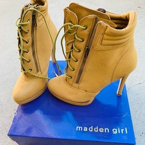 Mid calf high herl boots